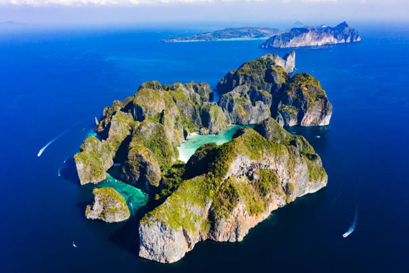 Aerial View Of Maya Bay