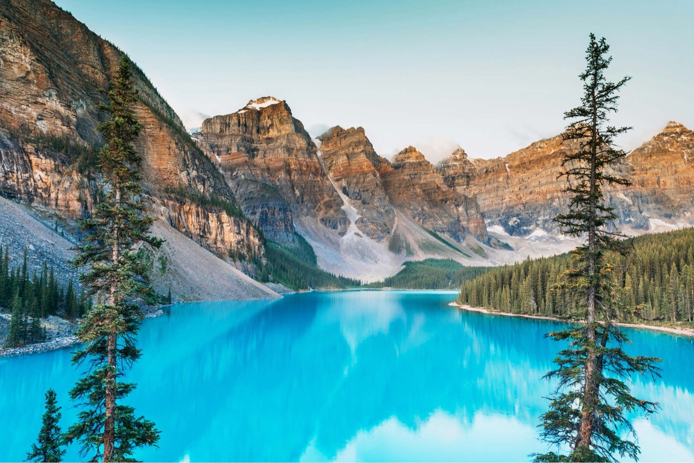Sunrise At Moraine Lake Banff National Park